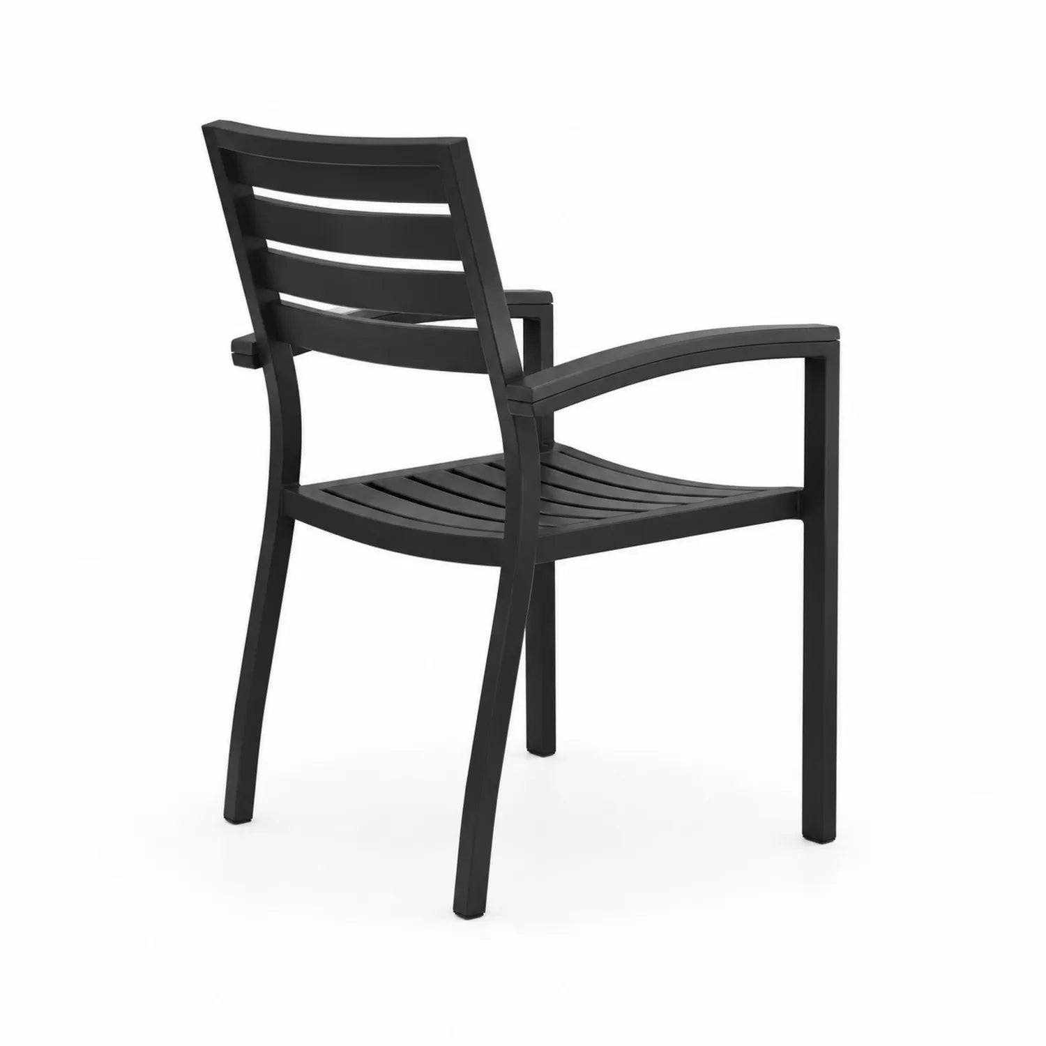Sedia da giardino in polipropilene nero