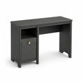Scrivania in Legno Nero con Contenitore Integrato