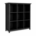 Scaffale a 9 Scomparti in Legno Nero
